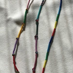 Three string bracelets